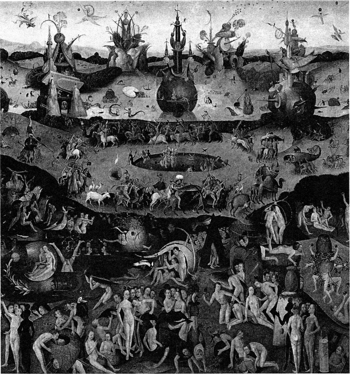 油从面板转移到帆布 作者 Hieronymus Bosch