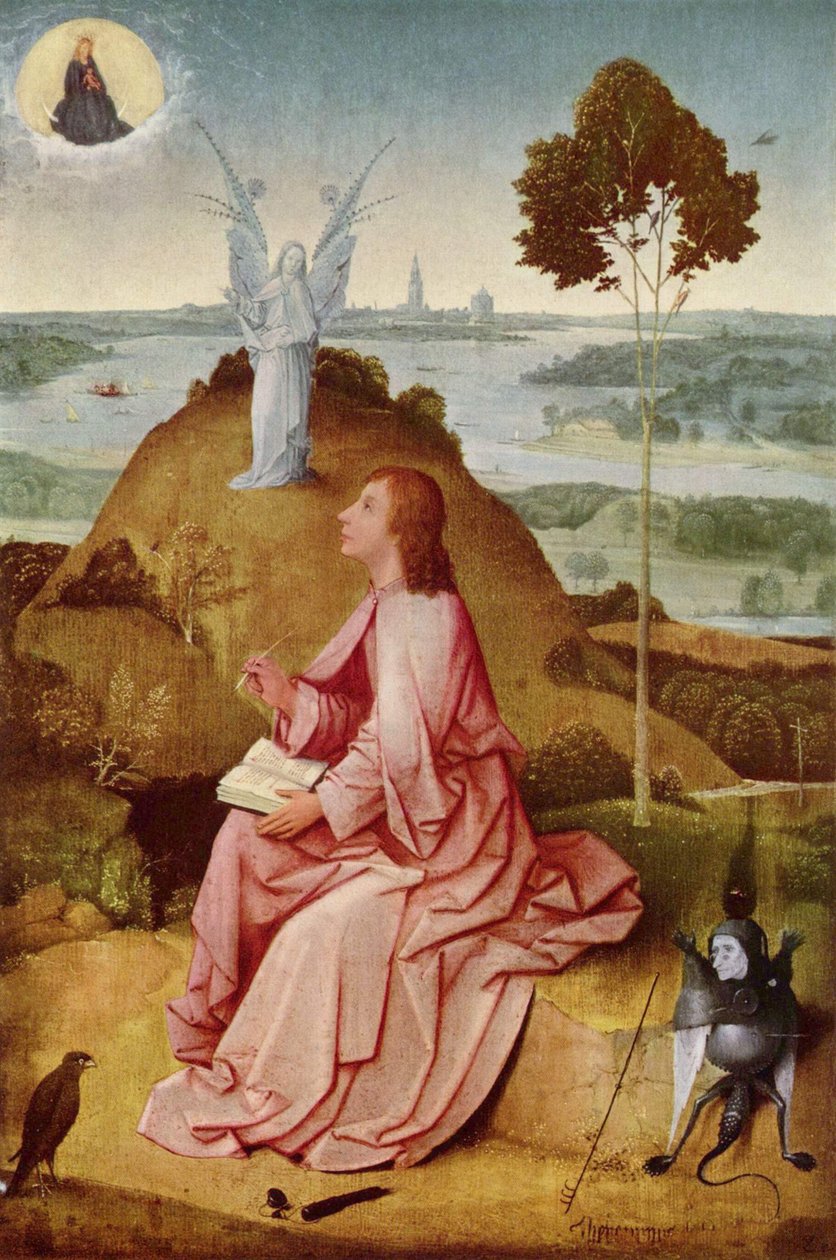 帕特莫斯的圣约翰福音传教士 作者 Hieronymus Bosch