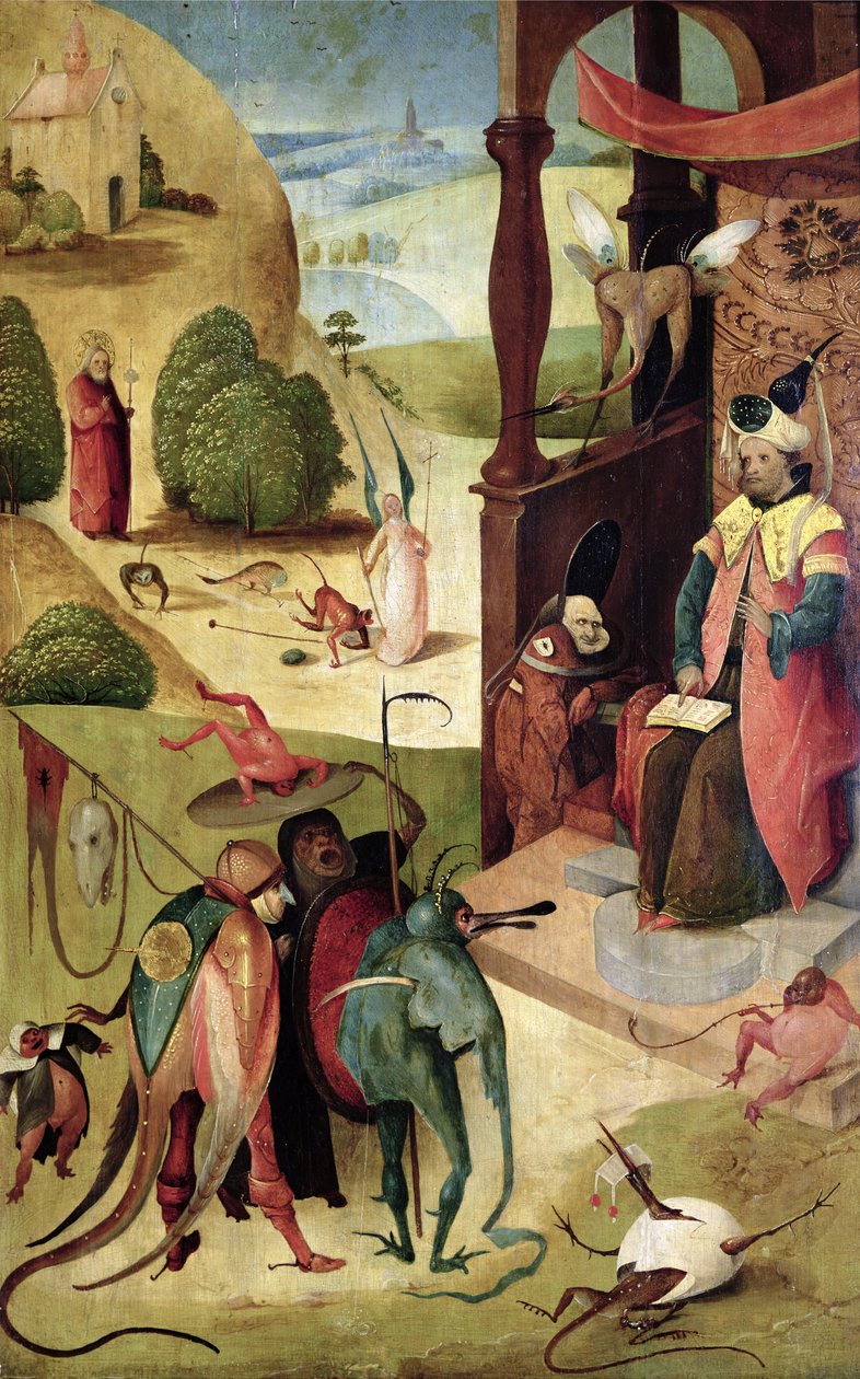 圣詹姆斯和魔术师 作者 Hieronymus Bosch