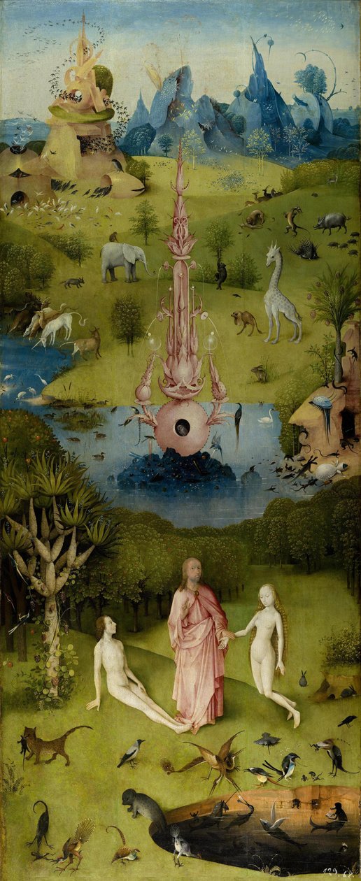 人间花园，内左翼（天堂） 作者 Hieronymus Bosch