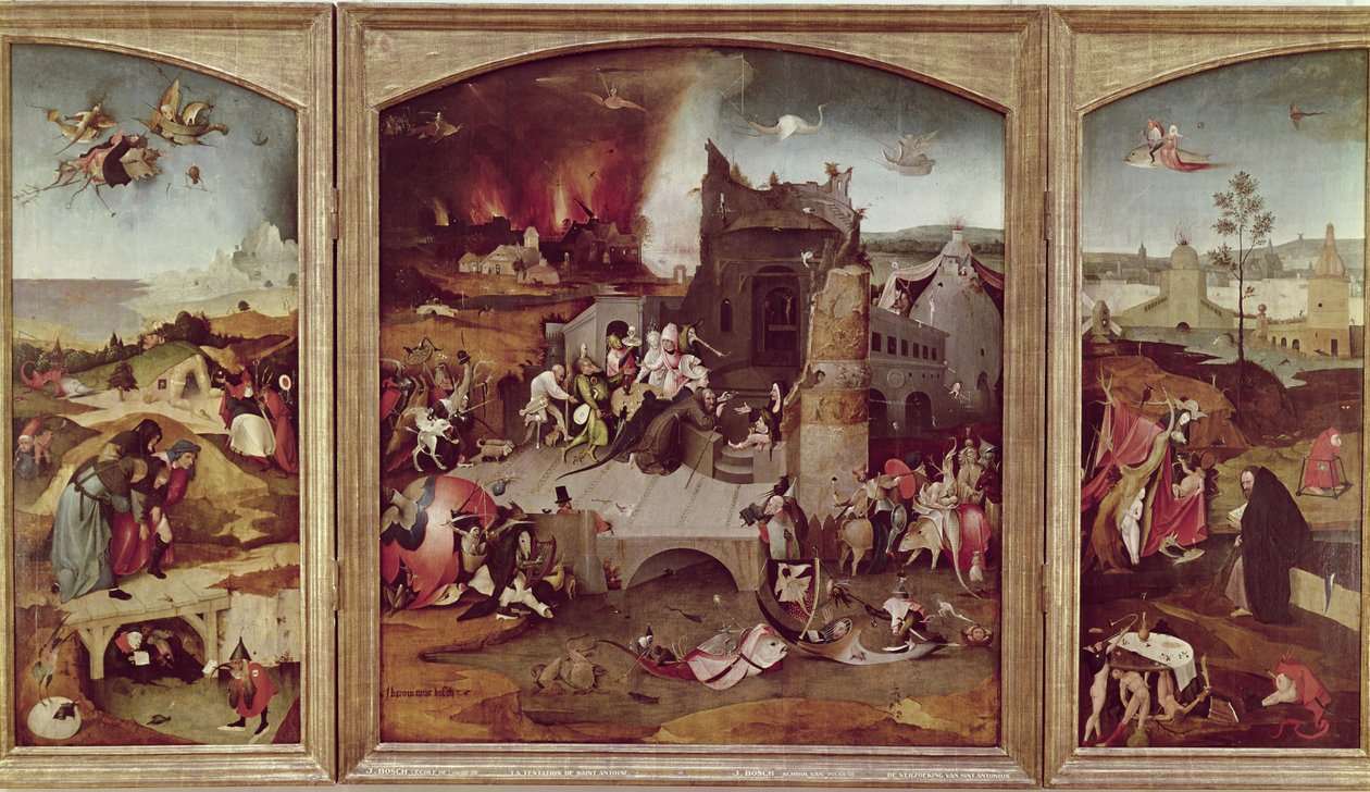 圣安东尼的诱惑三联画 作者 Hieronymus Bosch