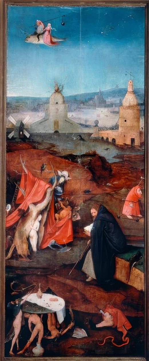 沉思中的圣安东尼 作者 Hieronymus Bosch