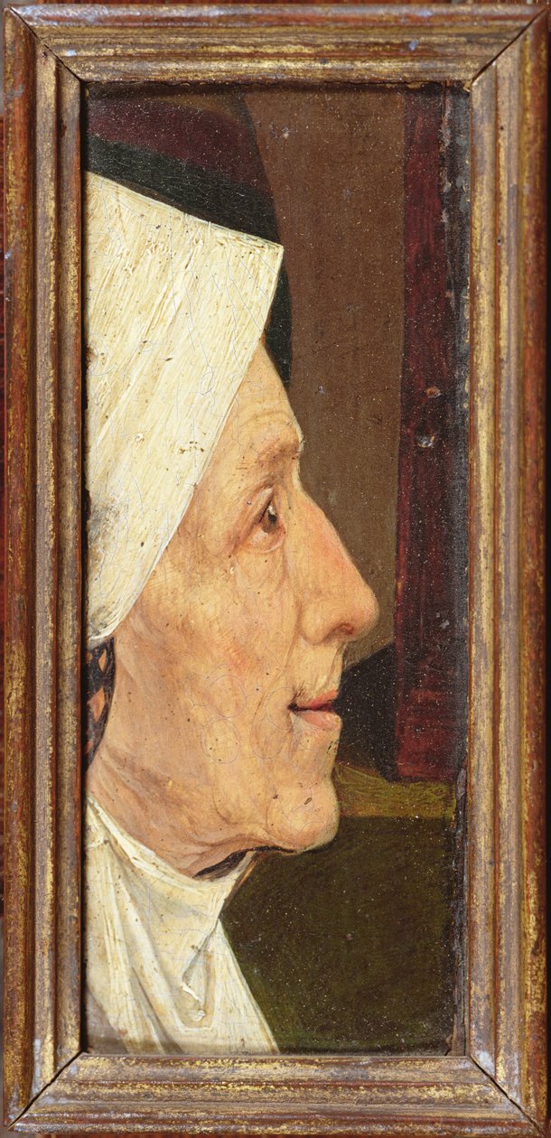 一位老妇人的头 作者 Hieronymus Bosch