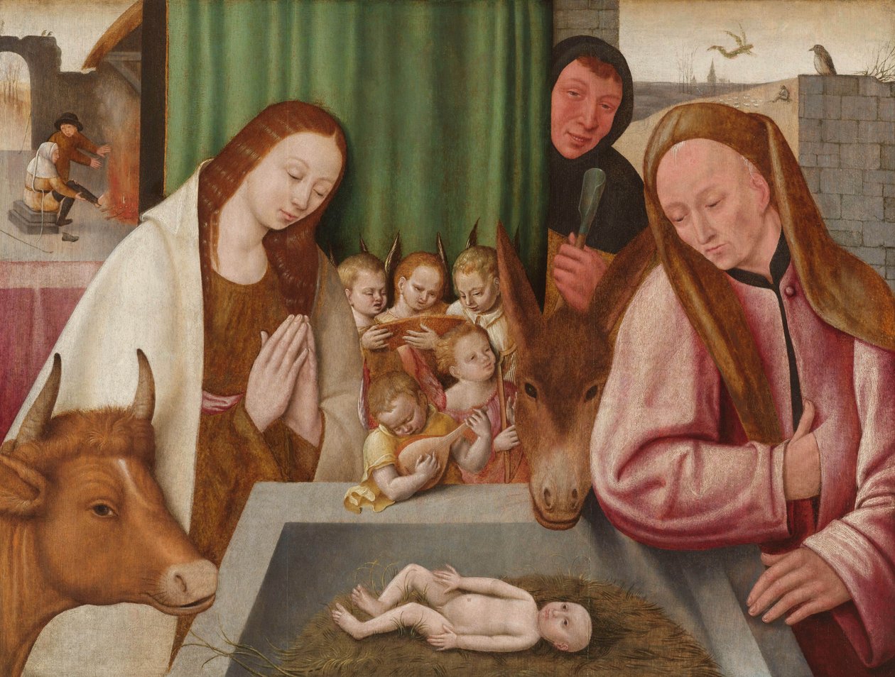 诞生，1550-1600 作者 Hieronymus Bosch