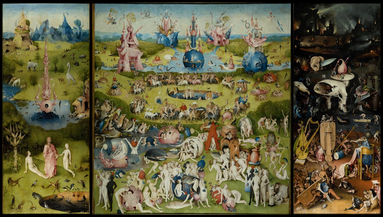 人间花园，1490-1500 作者 Hieronymus Bosch