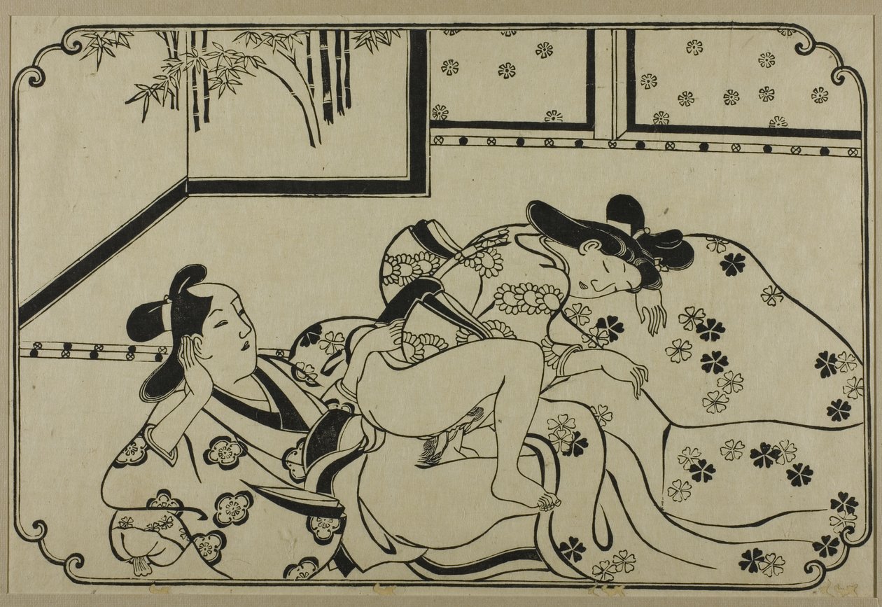 春宫画册上的一张纸 作者 菱川师信