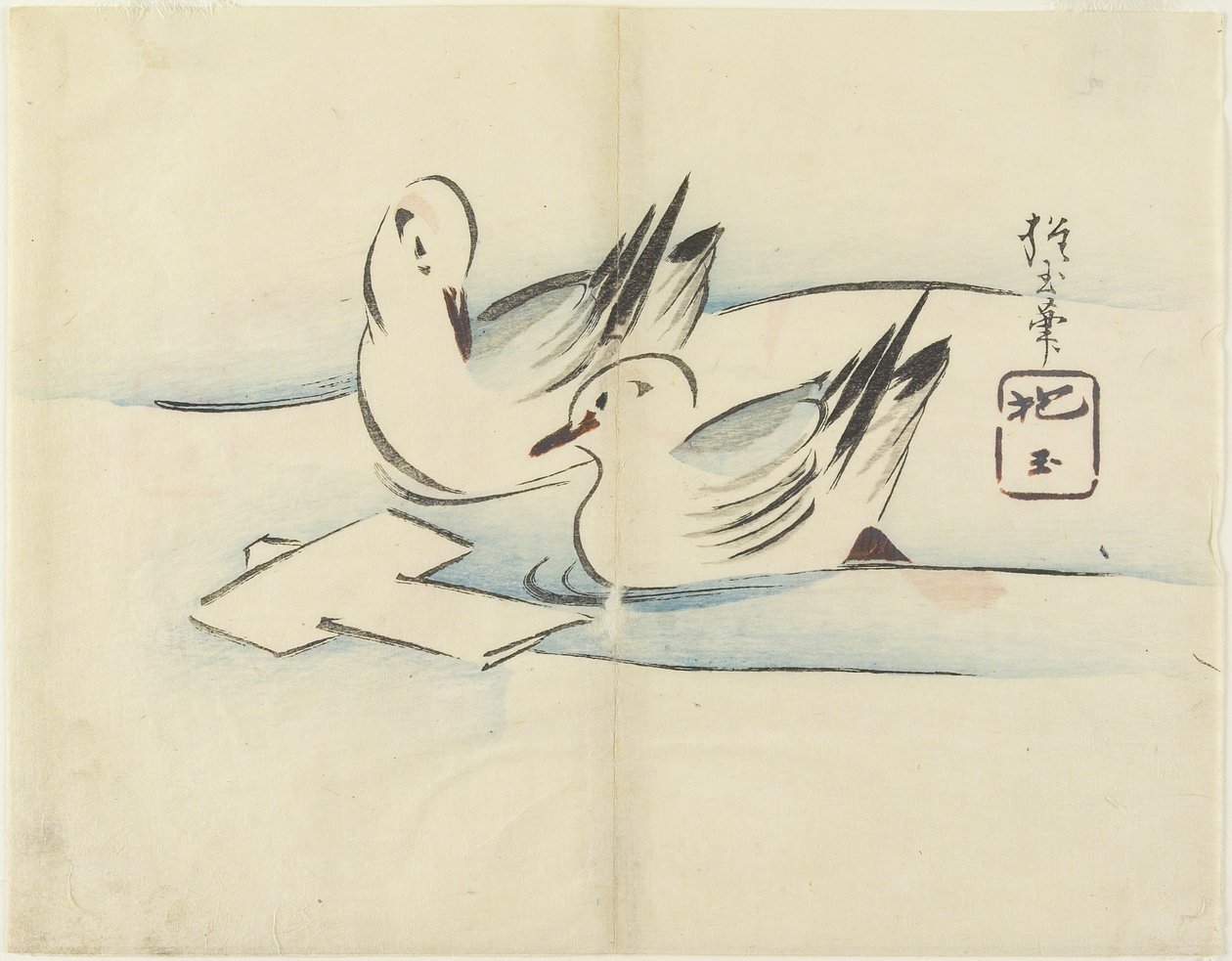 （鸭子），c。 1830 作者 北国