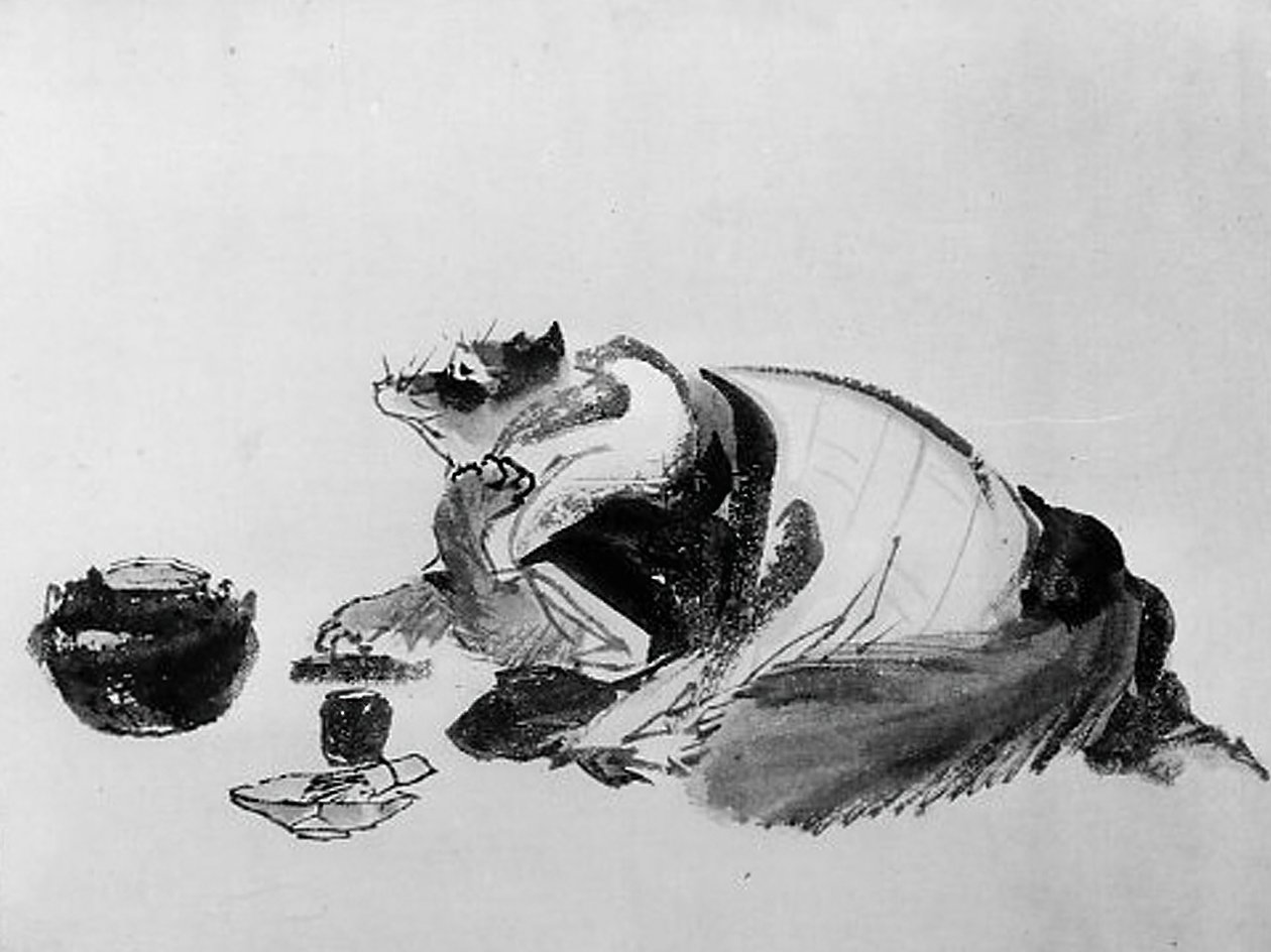 獾，19世纪。 作者 北斋学校。
