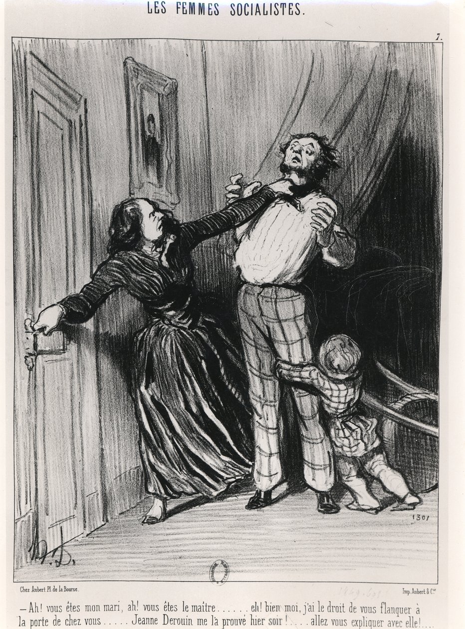 社会主义妇女，1849年 作者 奥诺雷·杜米埃