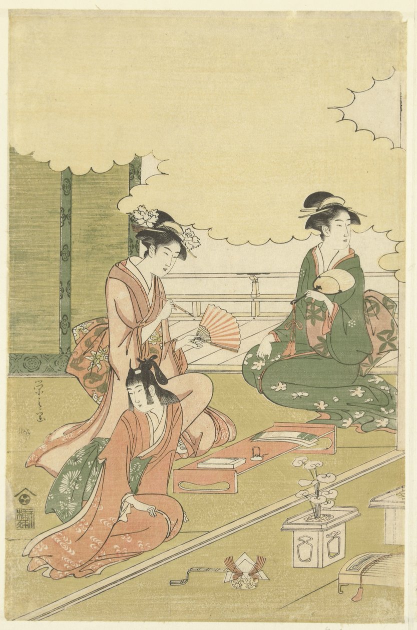 露天房间里的妇女 作者 细田英史