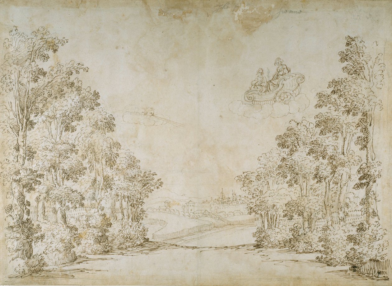 一个和平的国家（纸本笔墨） 作者 伊尼戈·琼斯（Inigo Jones）