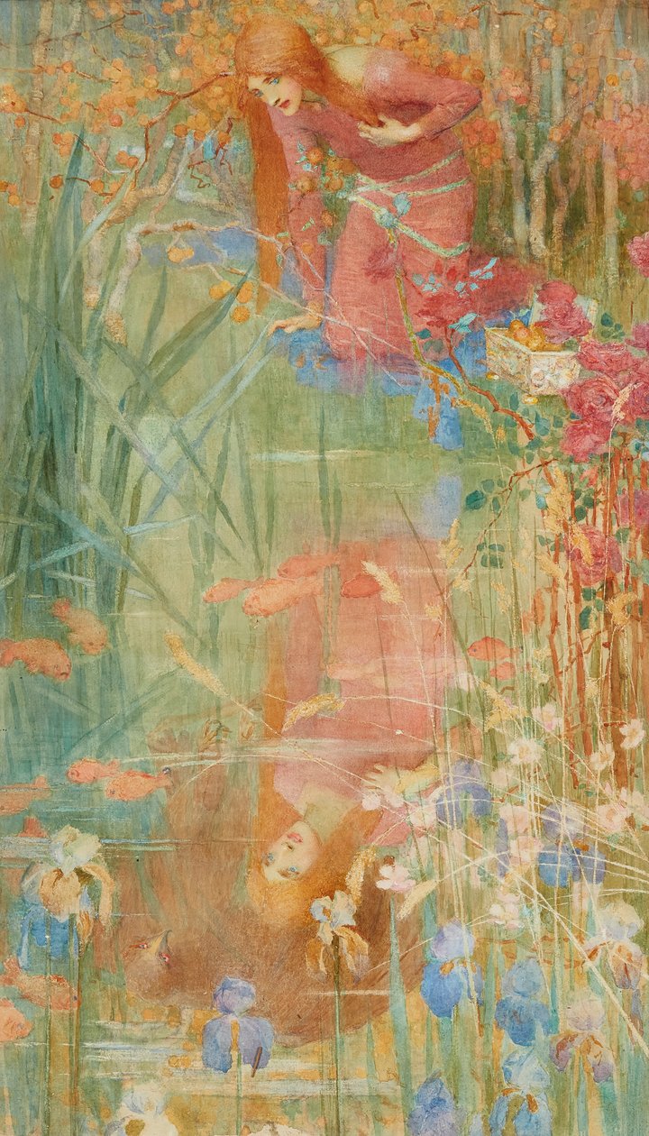 伊杜娜和鹰（水彩画） 作者 伊莎贝尔·科德灵顿