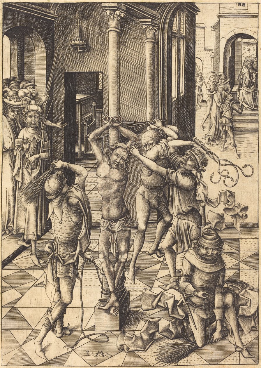 鞭刑 作者 以色列·范·麦肯纳姆（Israhel van Meckenem）