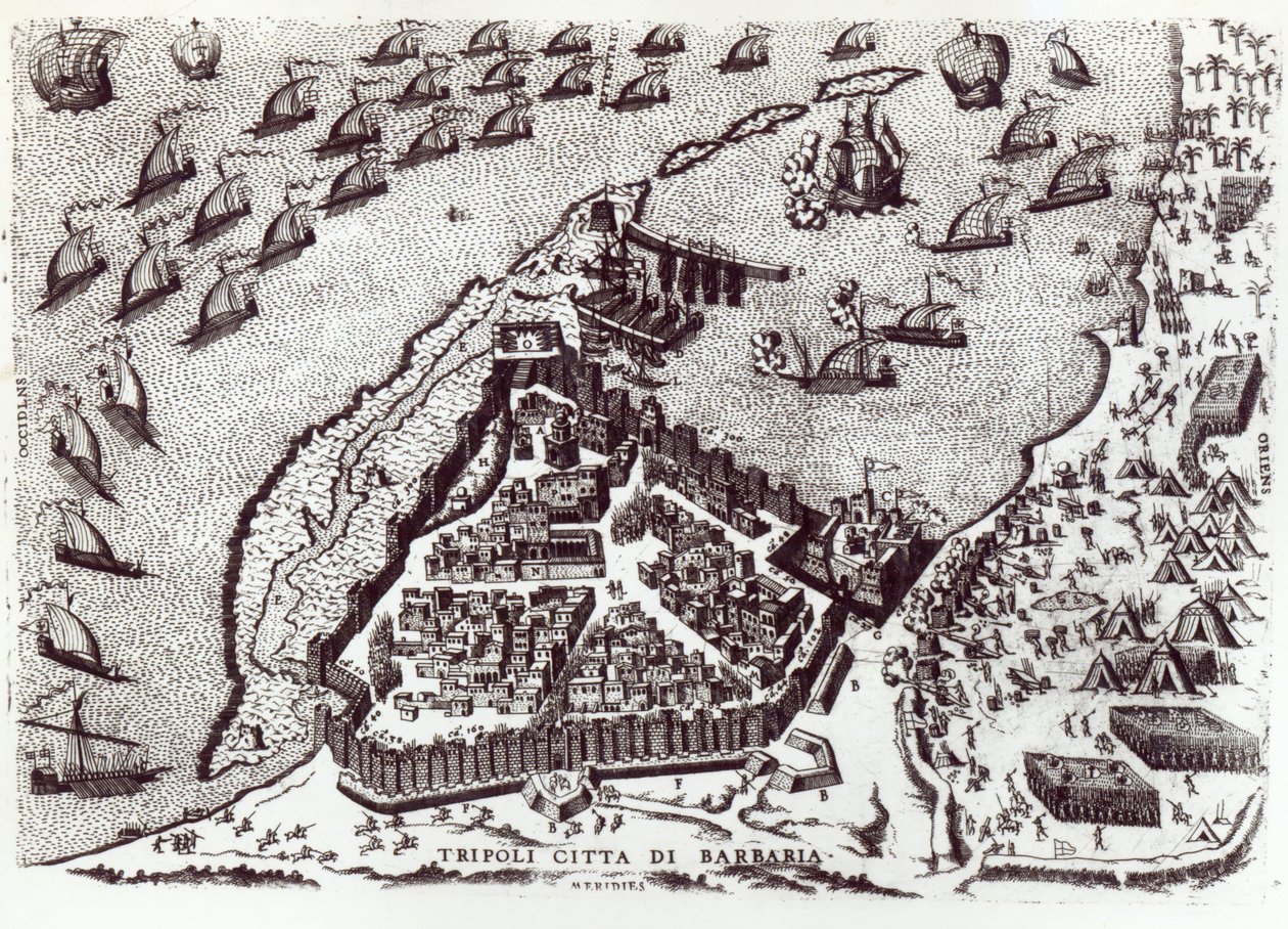 的黎波里，1550年| 作者 意大利学校