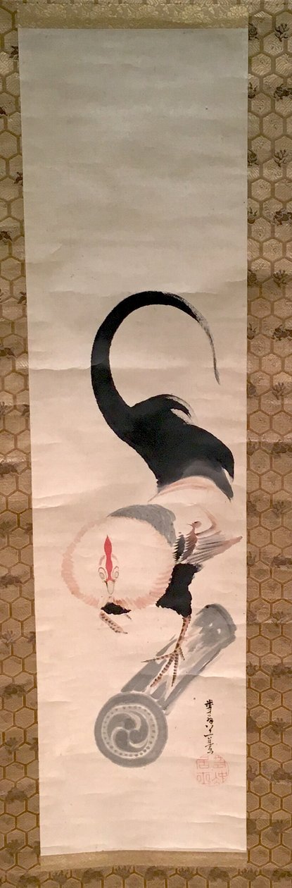 瓷砖上的公鸡 作者 伊藤雅作