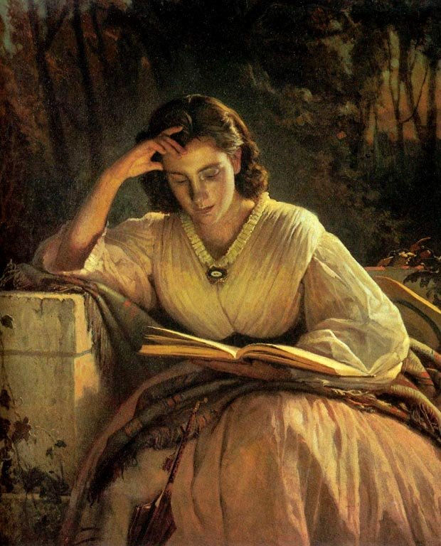 读女人。 1863.n 作者 伊万·尼古拉耶维奇·克拉姆斯科伊