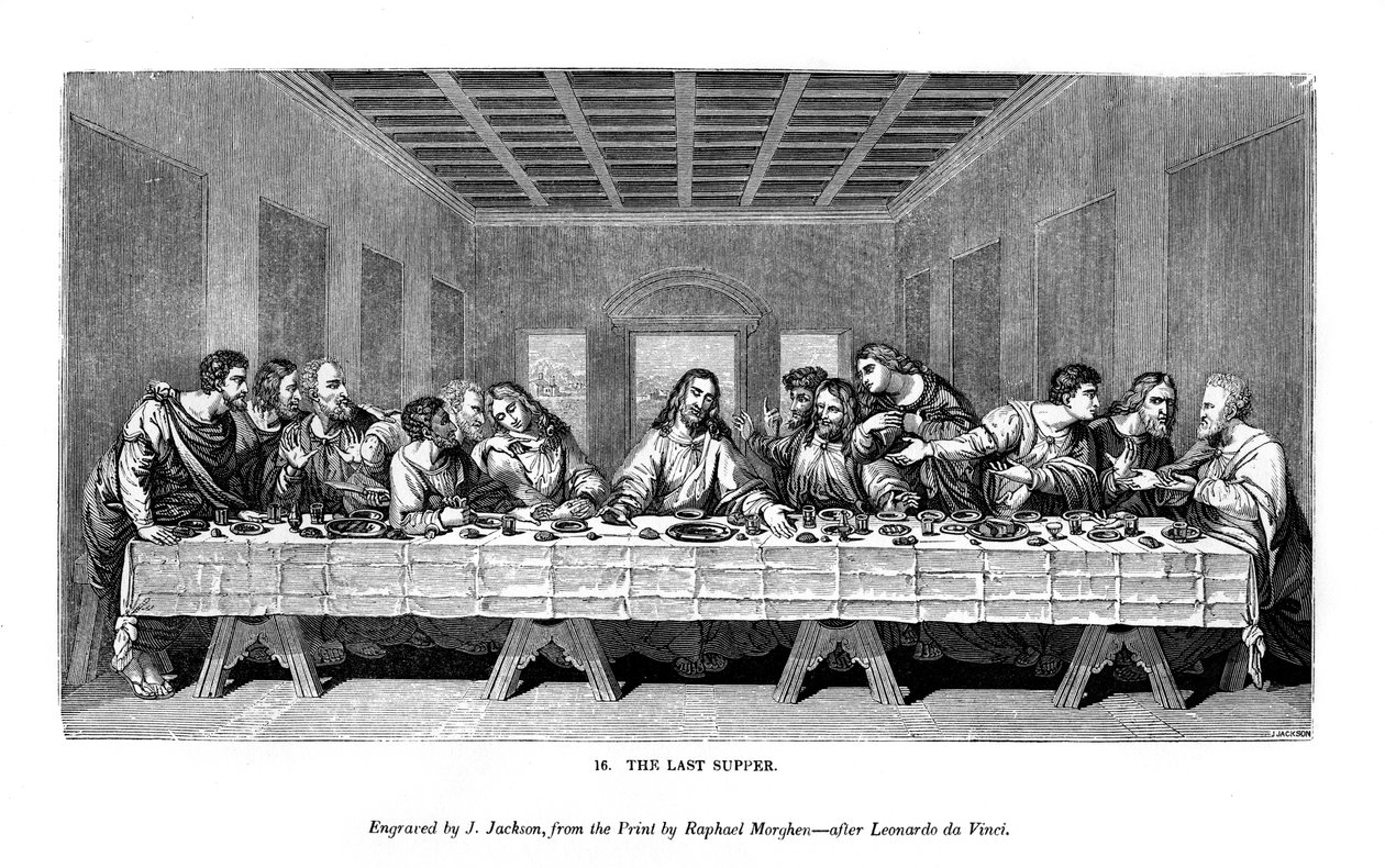 最后的晚餐，1843年 作者 杰克逊