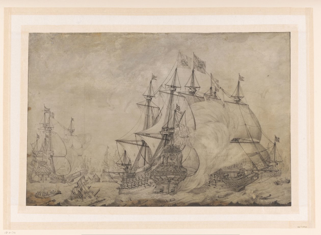特海德战役，1653 年 作者 普拉斯