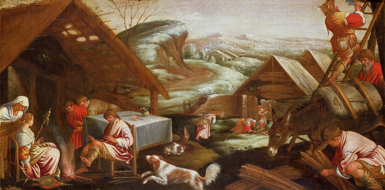 冬天的场景 作者 哈科波·巴萨诺（Jacopo Bassano）
