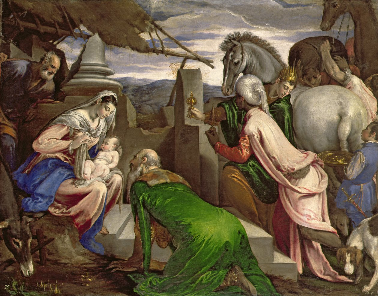 麦琪的崇拜 作者 哈科波·巴萨诺（Jacopo Bassano）