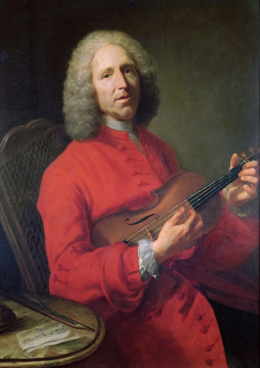 Jean-Philippe Rameau（1683-1764）带小提琴 作者 雅克·安德烈·约瑟夫·卡米洛特