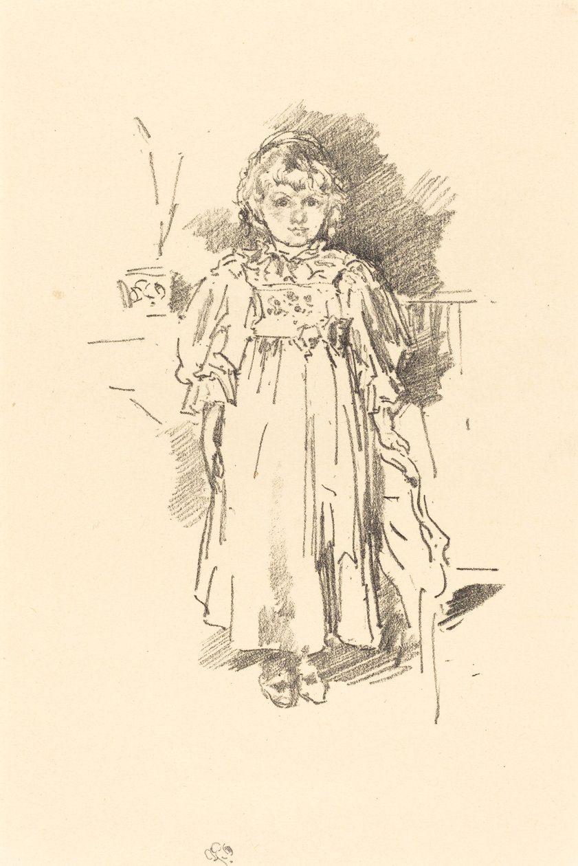 小伊夫林，1896年。 作者 詹姆斯·阿博特·麦克尼尔·惠斯勒