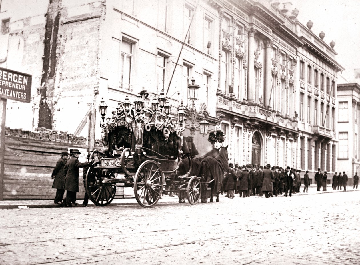 马拉灵车，安特卫普，1898年 作者 詹姆斯·巴特金