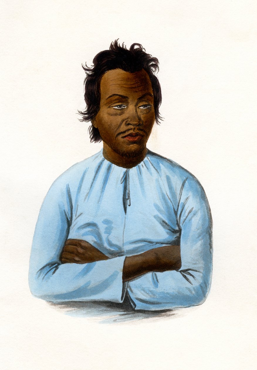 马来人，约1840年。 作者 詹姆斯·普里查德