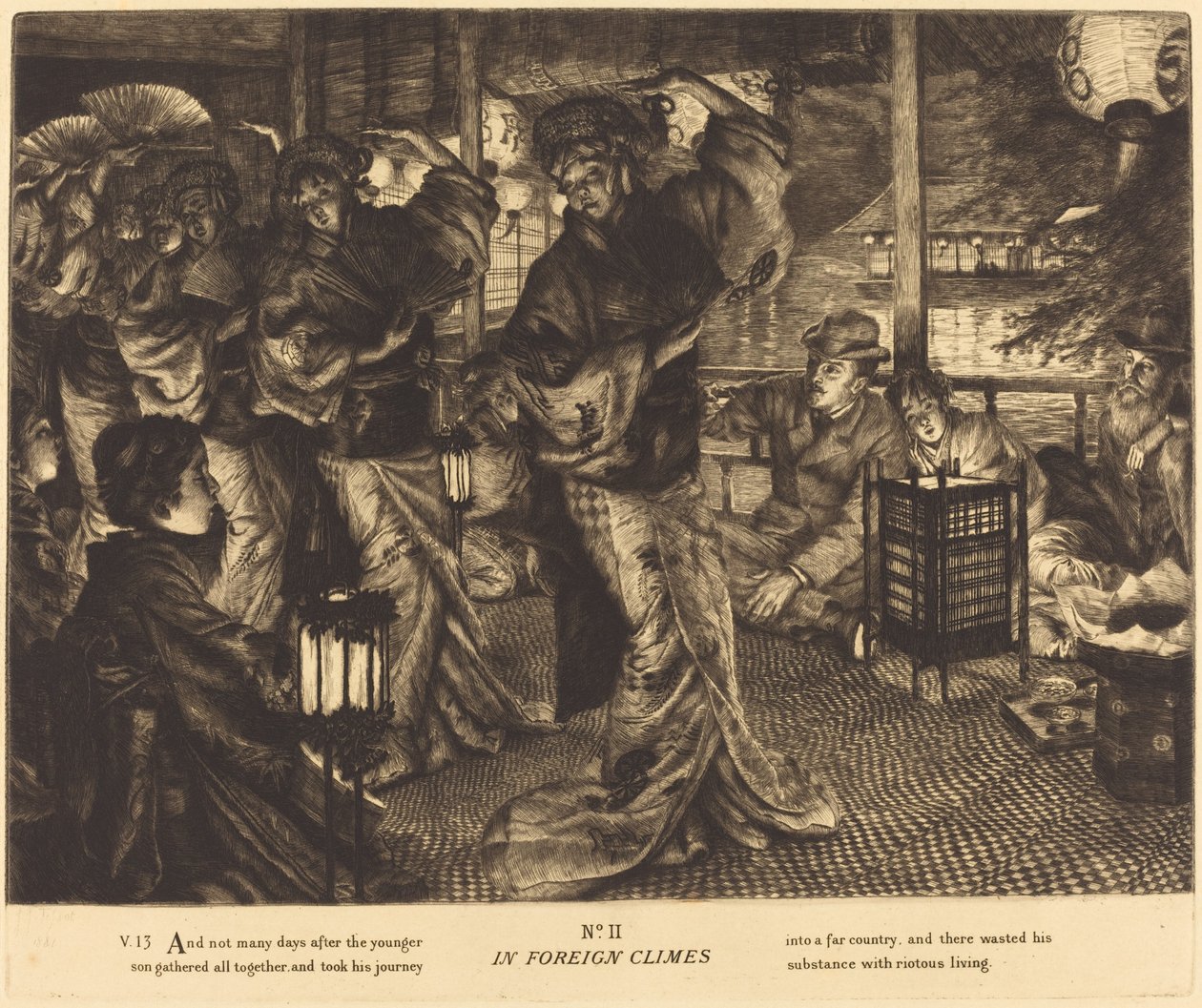 在国外的时候，1882年。 作者 詹姆斯天梭