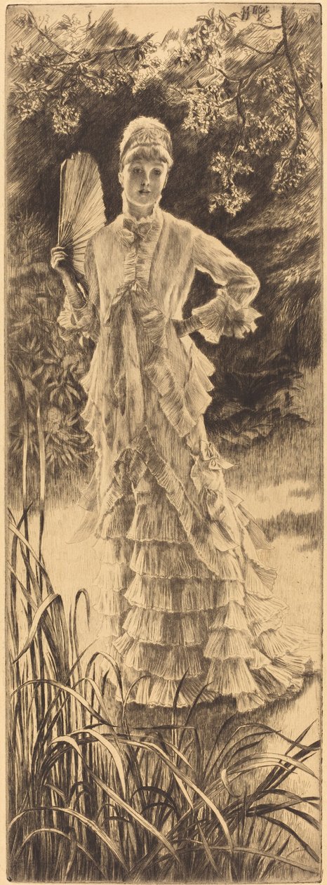 春季时装展，1878年。 作者 詹姆斯天梭