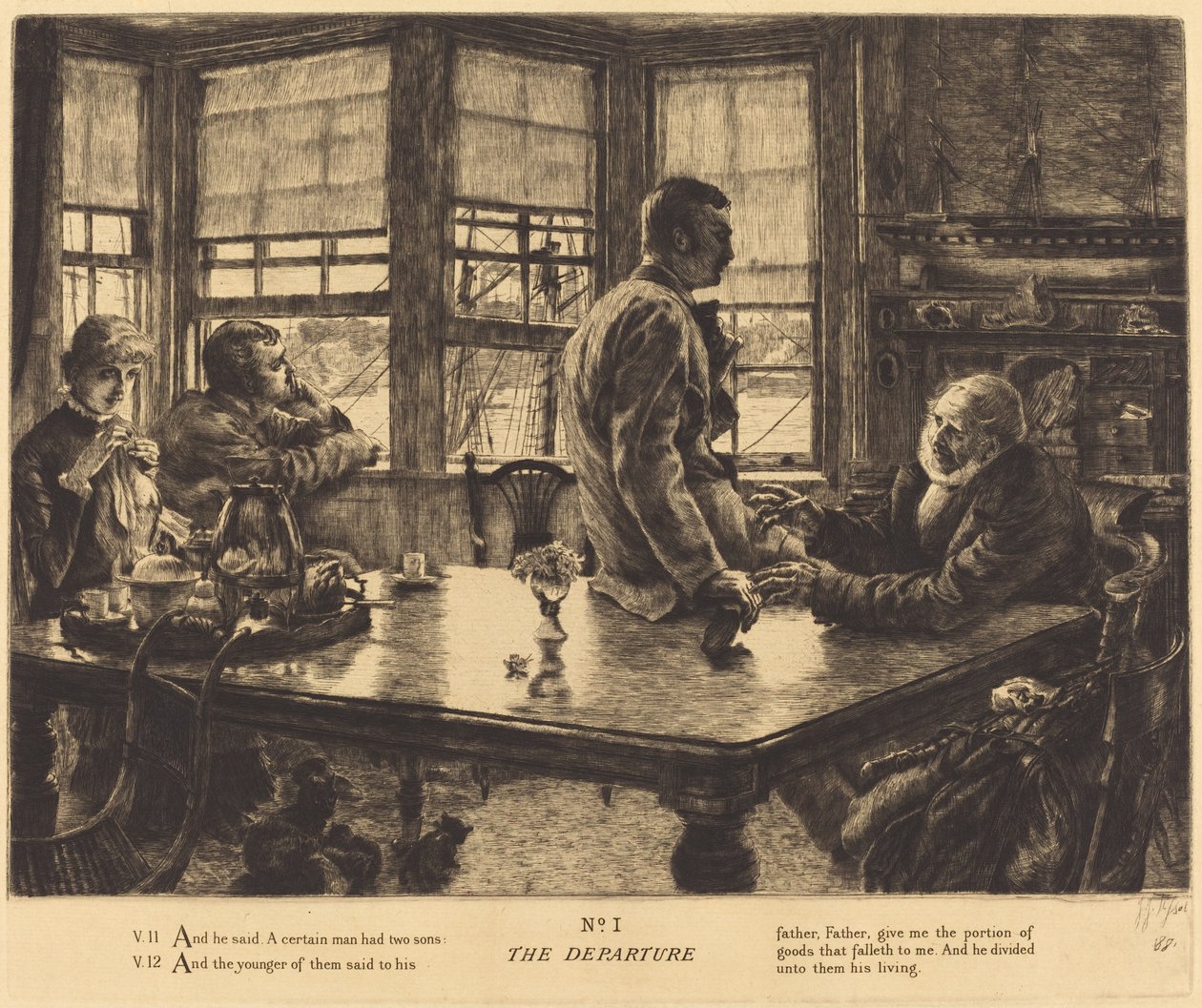 出发》，1882年。 作者 詹姆斯天梭