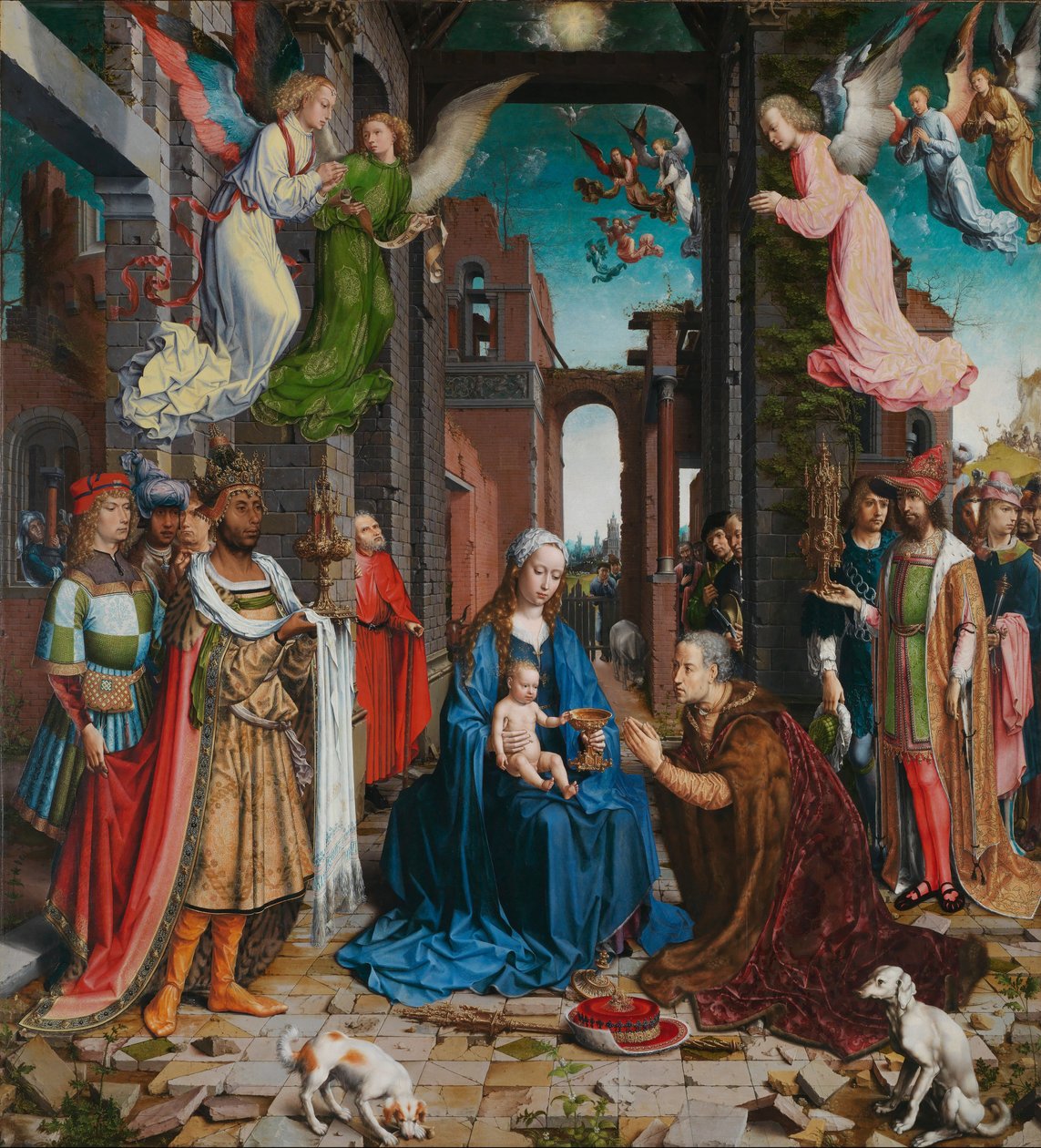 崇拜魔法师，1510-5 作者 扬·高萨特（Jan Gossaert）