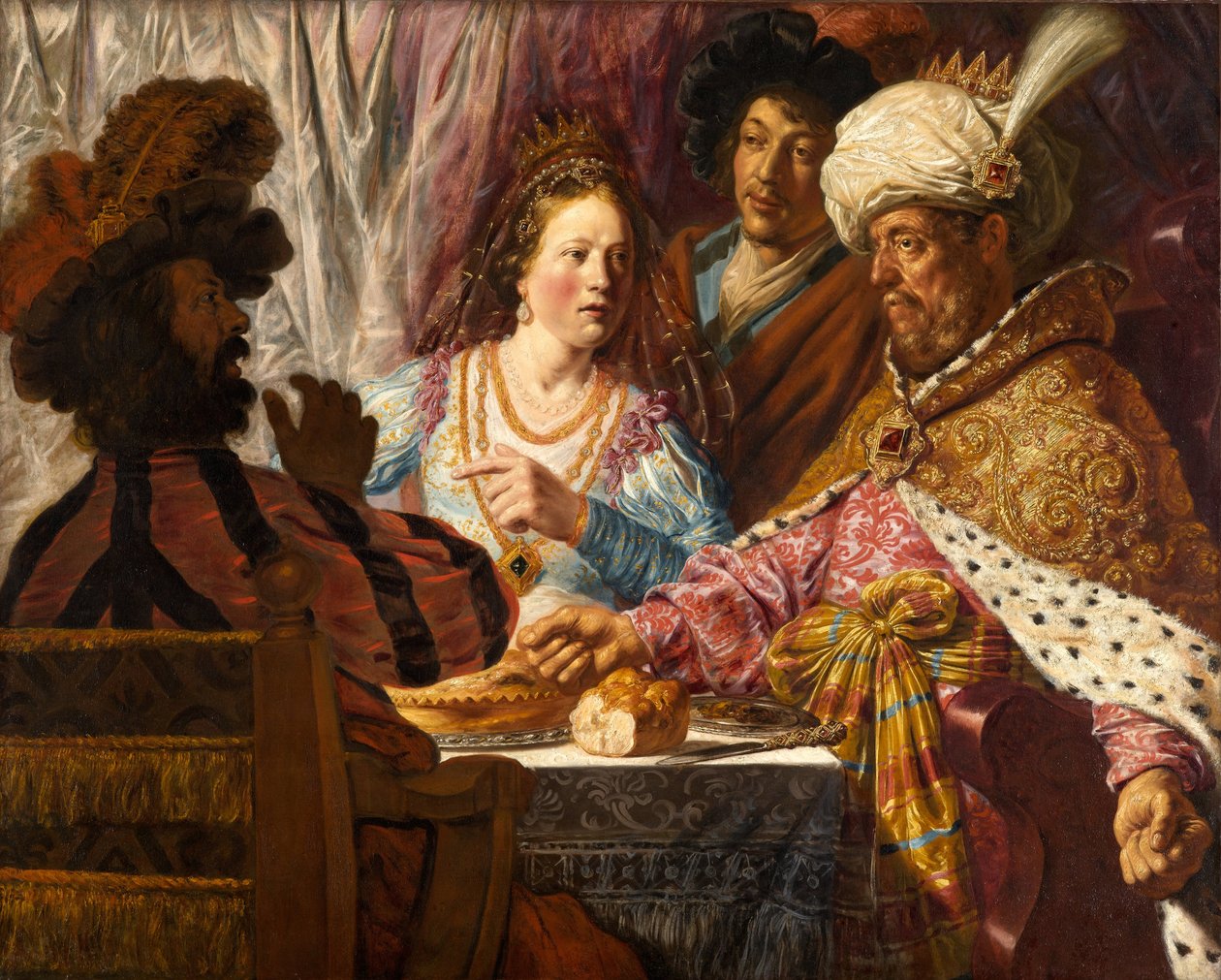 以斯帖的盛宴 作者 扬·利文斯（Jan Lievens）