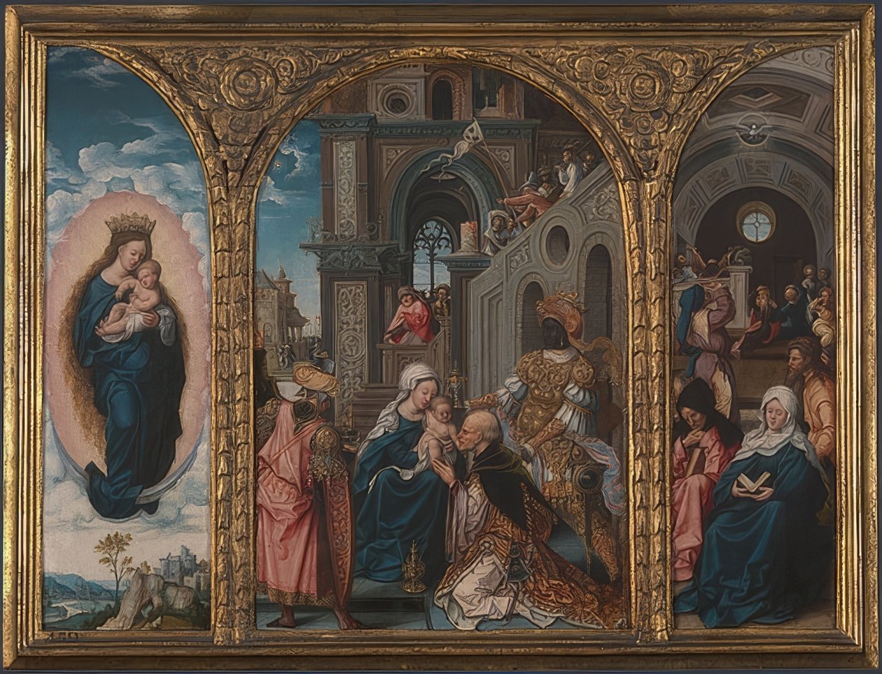 国王的崇拜 作者 扬·高萨特（Jan Gossaert）