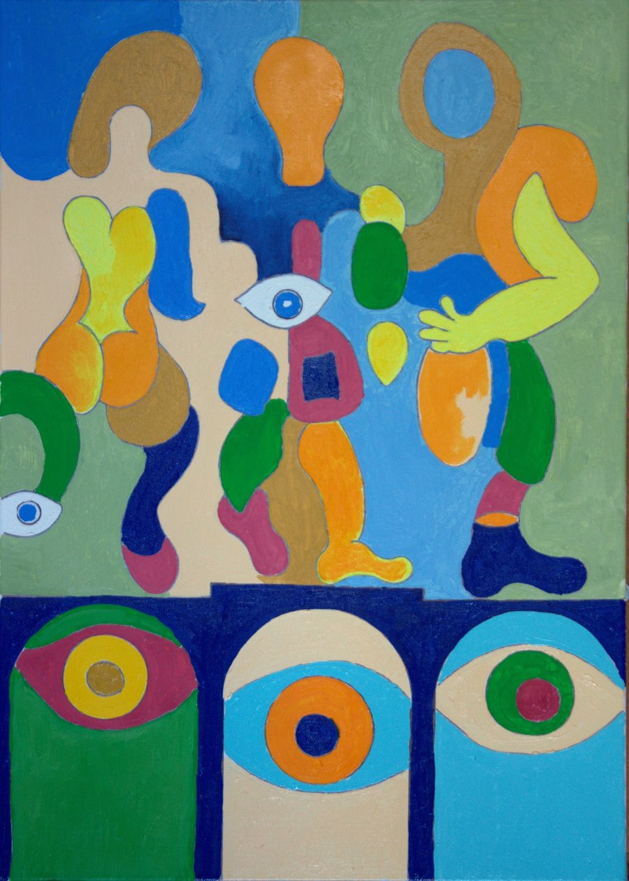 告别，2009年（布面油画） 作者 扬·格罗内伯格