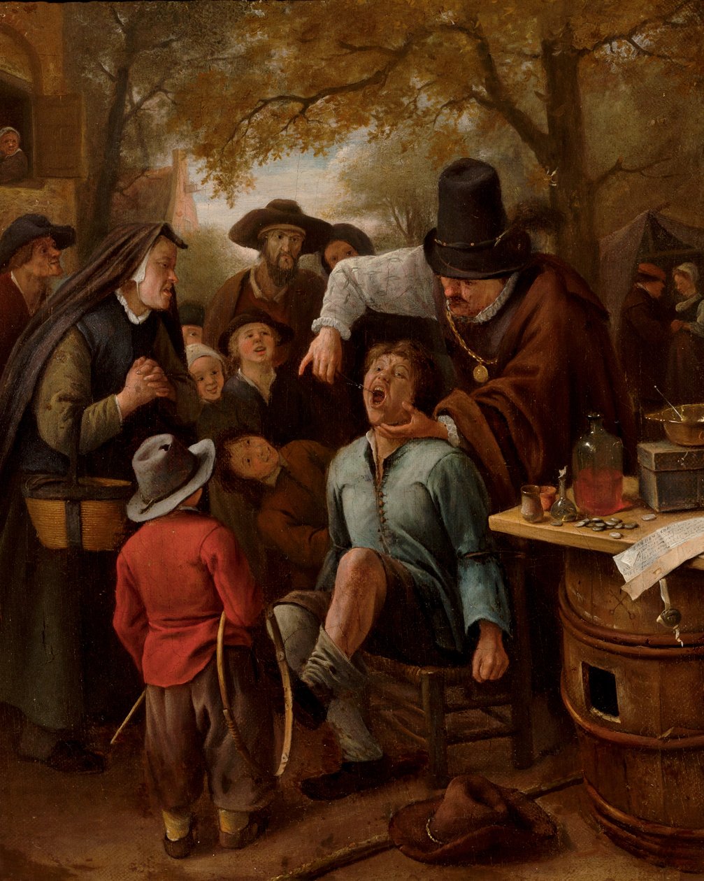 拔牙器，1651年 作者 扬·哈维克斯（Jan Havicksz）。斯汀