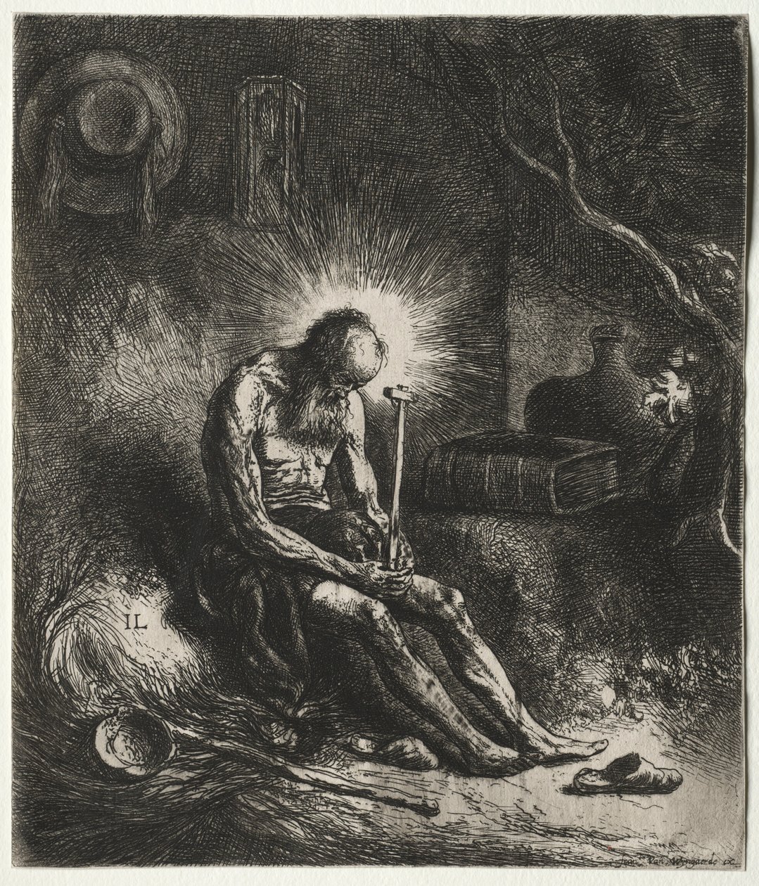 圣杰罗姆。 作者 扬·利文斯（Jan Lievens）