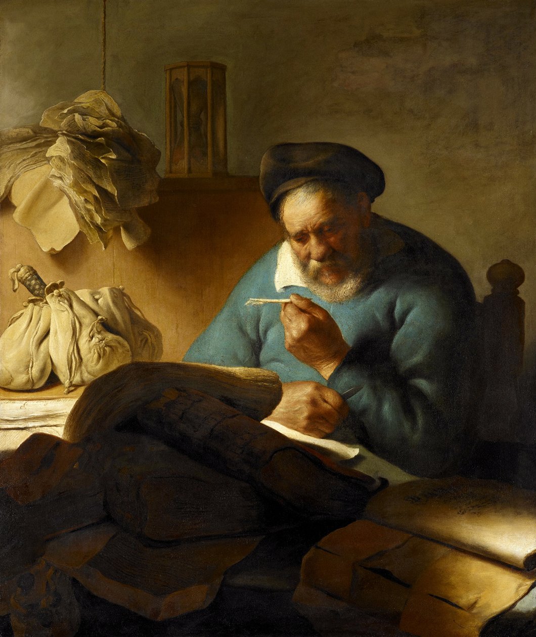 割草机，1627年 作者 扬·利文斯（Jan Lievens）