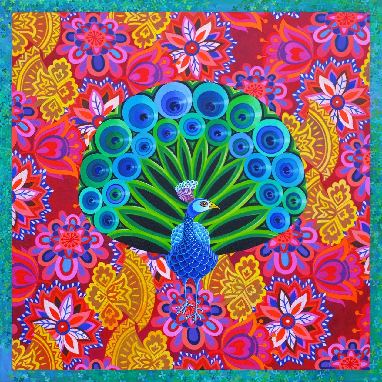 孔雀和模式，2015年， 作者 简·塔特斯菲尔德