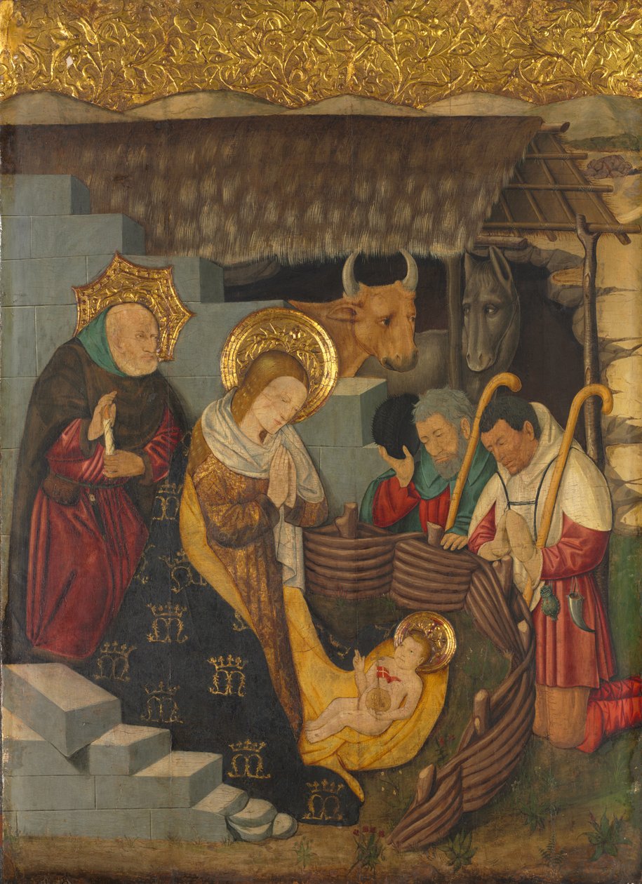 耶稣降生c。 1457。 作者 杰米·费雷（Jaume Ferrer）