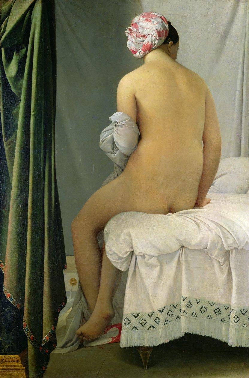 The Bather，名为&39;Baigneuse Valpincon&39;，1808 作者 让·奥古斯特·多米尼克·英格里斯
