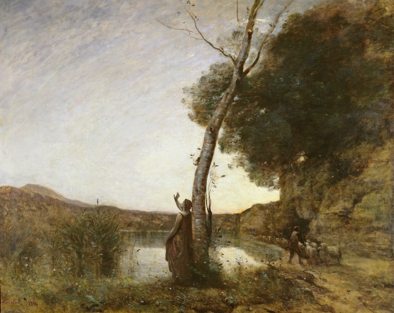 牧羊人之星，1864年 作者 让·巴蒂斯特·卡米尔·科罗