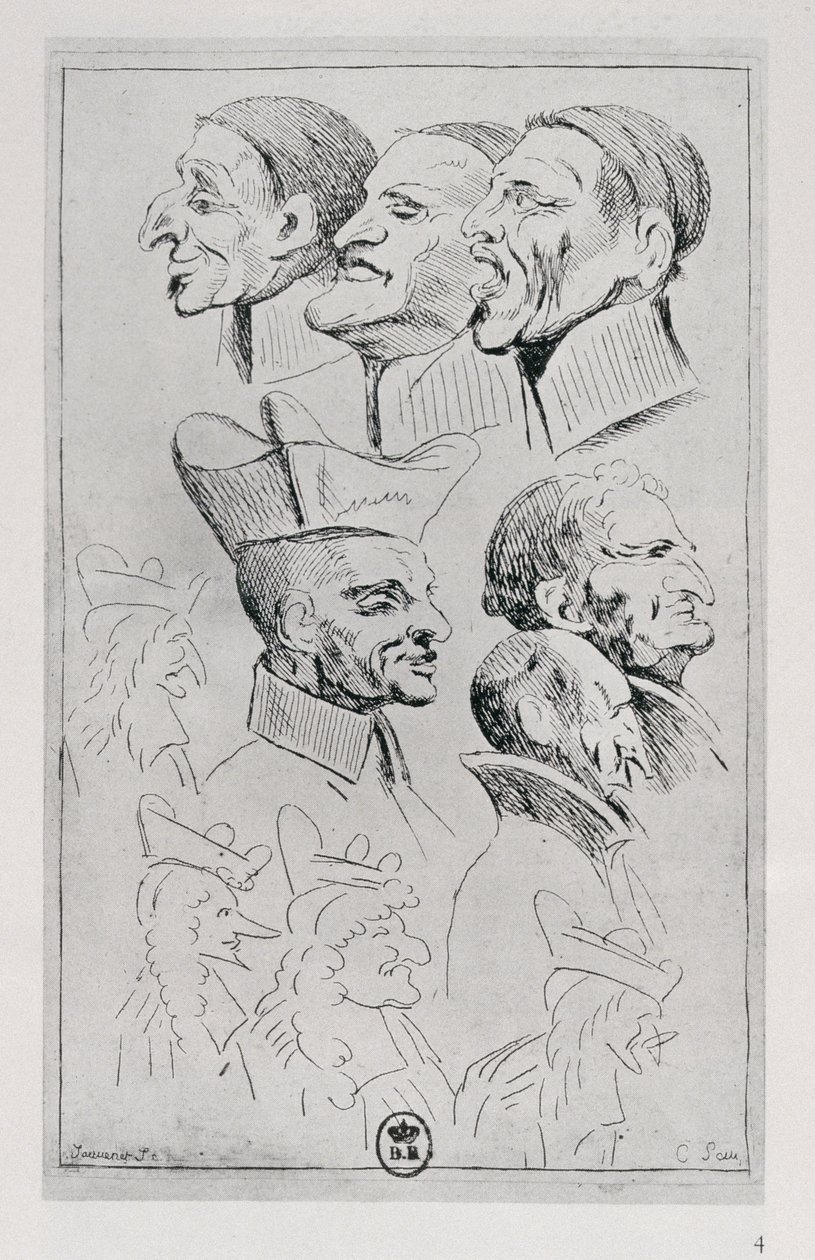 “漫画”中的耶稣会士人物，第1762页 作者 让·巴蒂斯特（Jean Baptiste Jouvenet）