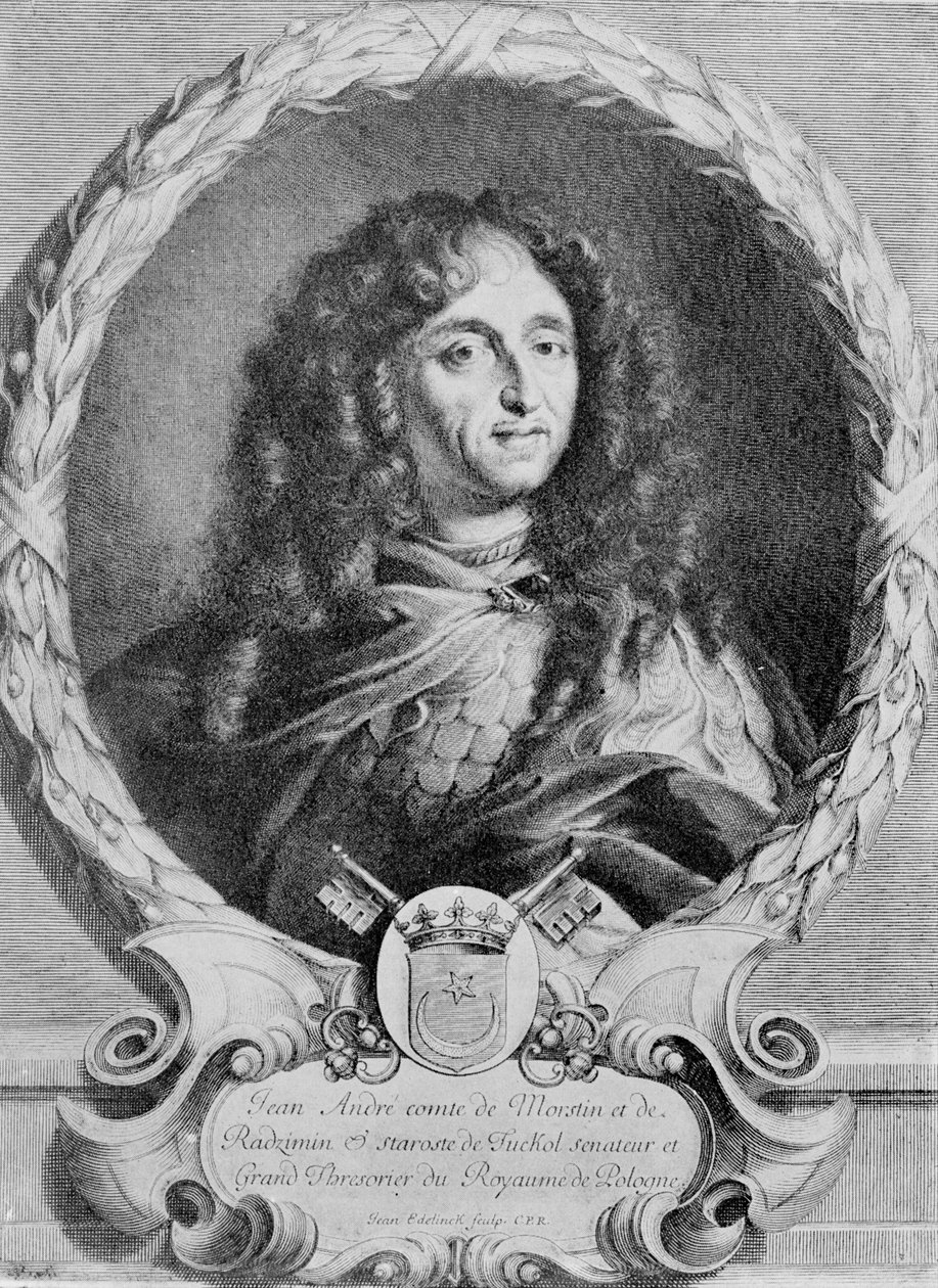 Jan Andrzej Morsztyn的肖像（1620-93） 作者 让·埃德林克