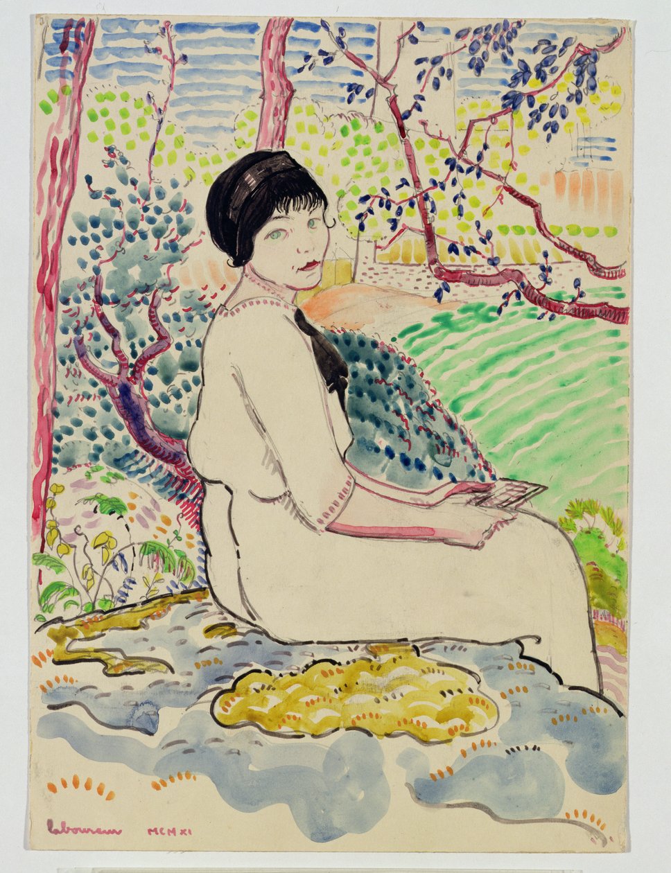 信，1911年 作者 让·埃米尔·拉布尔（Jean Emile Laboureur）