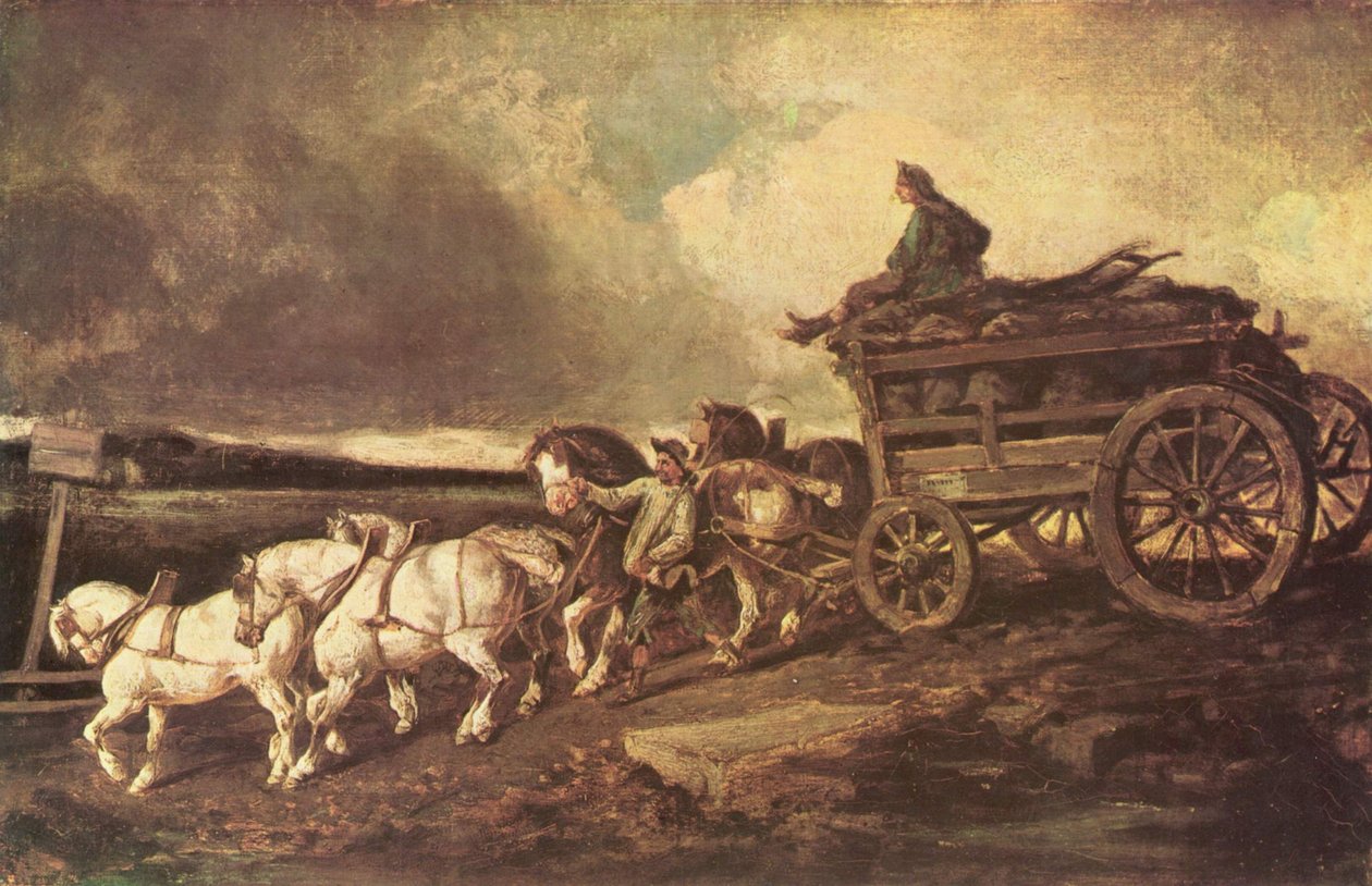 煤车 作者 西奥多·杰里科（Theodore Gericault）