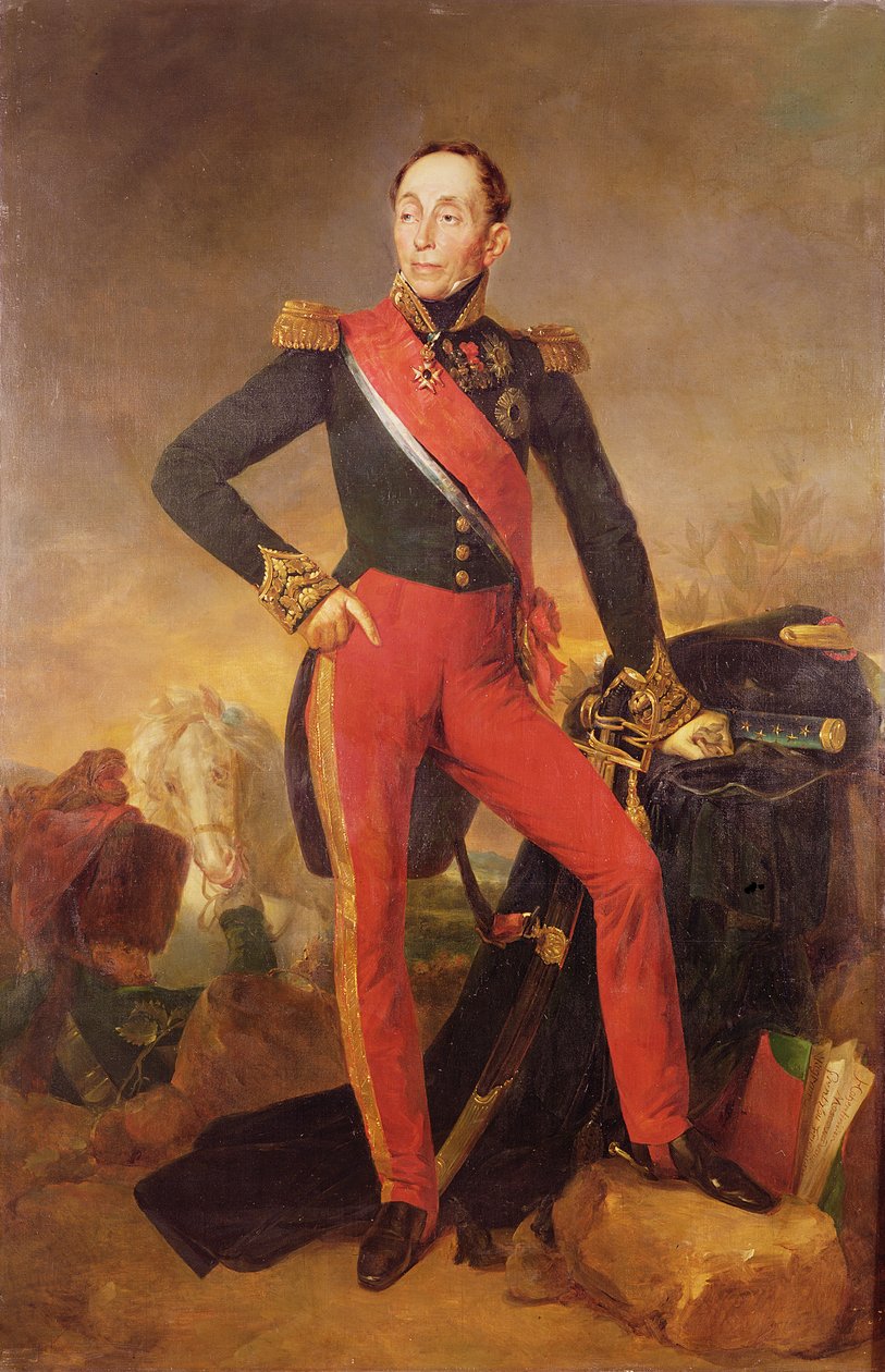 Marquis Emmanuel de Grouchy（1766-1847）法国元帅的肖像，1835年 作者 让·塞巴斯蒂安·鲁伊拉德（Jean Sebastien Rouillard）