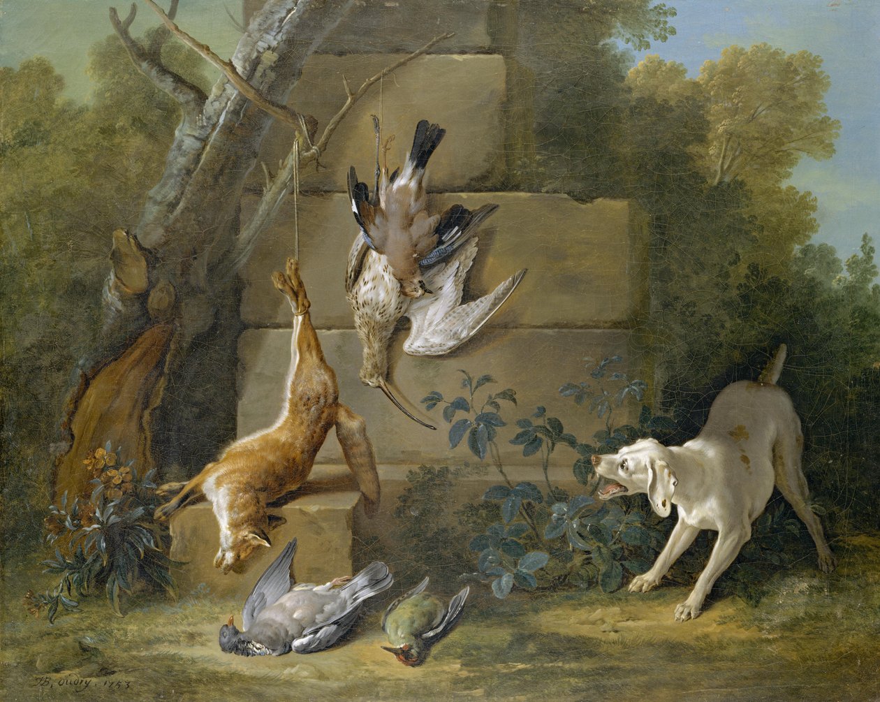 狗守卫死游戏 作者 让·巴蒂斯特·奥德里（Jean Baptiste Oudry）