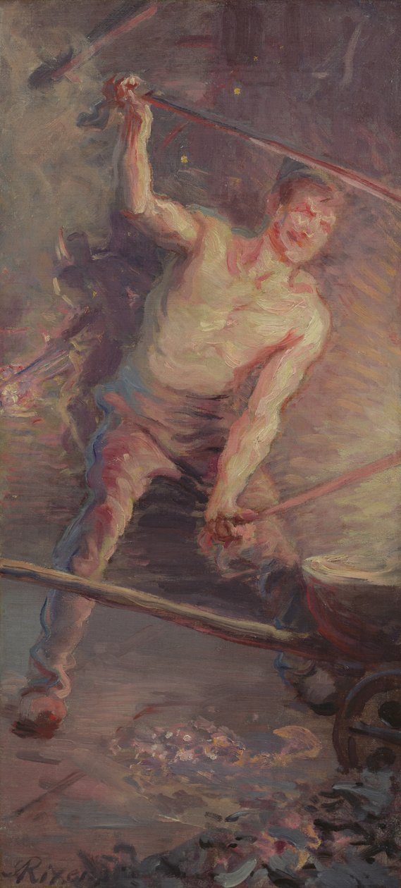 火灾，1889年 作者 让·安德烈·里克森斯