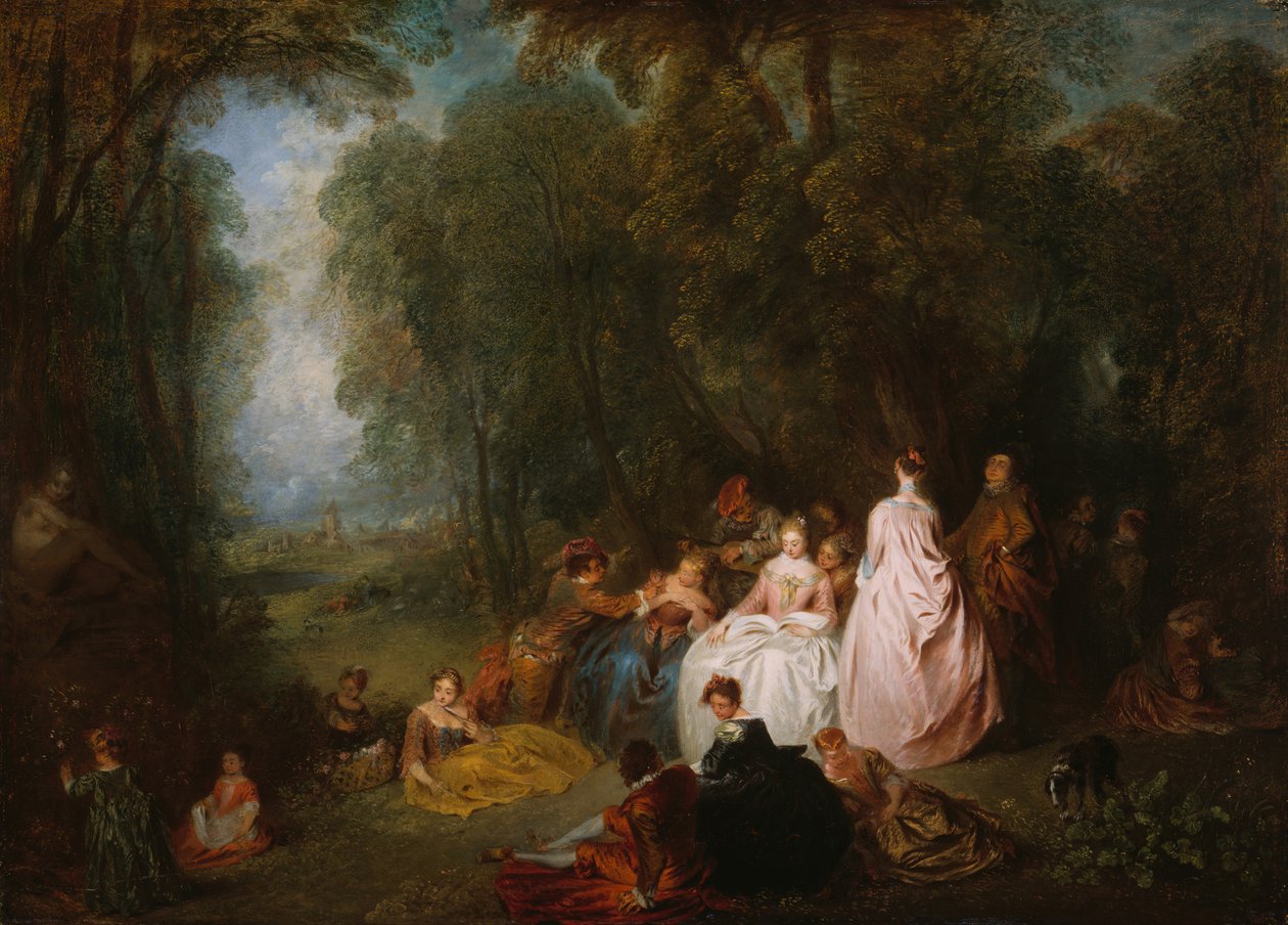 Fête champêtre Pastoral Gathering, 171821. 作者 让·安托万·沃托